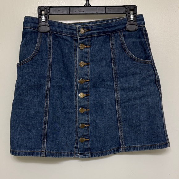 Dresses & Skirts - Denim Button-Front Skirt